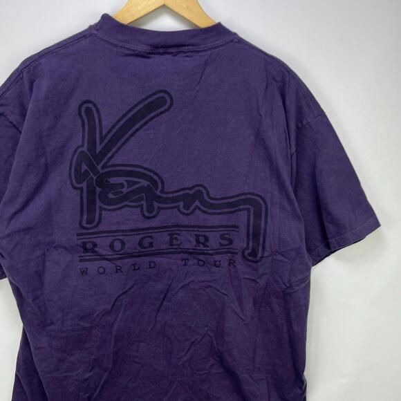 Vintage 90s Kenny Rogers Tour T Shirt XL Rap Tee - Picture 10 of 11